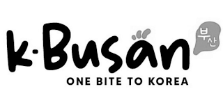 K  BUSAN ONE BITE TO KOREA logo
