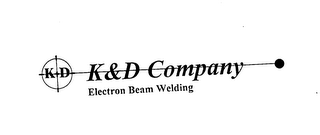 K D  K&D COMPANY ELECTRON BEAM WELDING logo