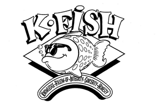 K-FISH KNOWLEDGE FOLLOW-UP INTEGRITY SINCERITY HONESTY logo