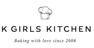K GIRLS KITCHEN BAKING WITH LOVE SINCE 2008 logo