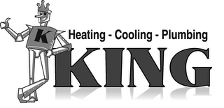 K HEATING - COOLING - PLUMBING KING logo