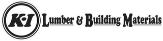 K-I LUMBER & BUILDING MATERIALS logo