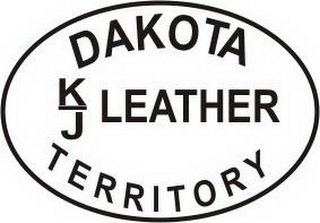 K J DAKOTA LEATHER TERRITORY logo