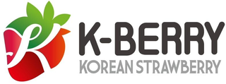 K K-BERRY KOREAN STRAWBERRY logo