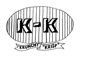 K-K "KRUNCHY" "KRISP" logo