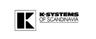 K K-SYSTEMS OF SCANDINAVIA logo