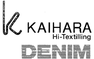 K KAIHARA HI-TEXTILLING DENIM logo