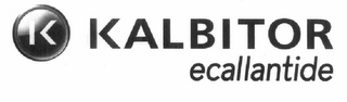 K KALBITOR ECALLANTIDE logo