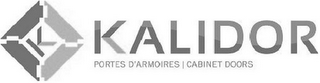 K KALIDOR PORTES D'ARMOIRES CABINET DOORS logo