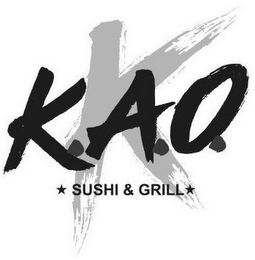 K K.A.O. SUSHI & GRILL logo