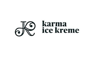 K KARMA ICE KREME logo