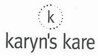 K KARYN'S KARE logo