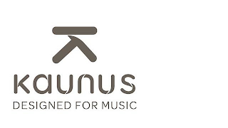 K KAUNUS DESIGNED FOR MUSIC logo