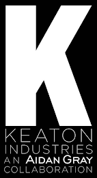 K KEATON INDUSTRIES AN AIDAN GRAY COLLABORATION logo