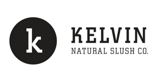 K KELVIN NATURAL SLUSH CO. logo