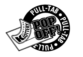 K KENTUCKY LOTTERY PULL-TAB POP OFF! logo