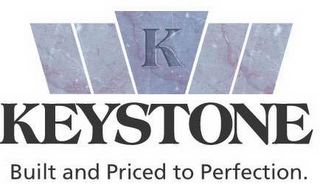 K KEYSTONE BUILT AND PRICED TO PERFECTION. logo