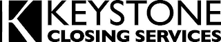 K KEYSTONE CLOSING SERVICES logo