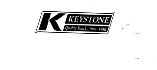 K KEYSTONE QUALITY SNACKS SINCE 1946 logo