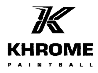 K KHROME PAINTBALL logo