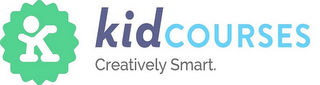 K KIDCOURSES CREATIVELY SMART. logo