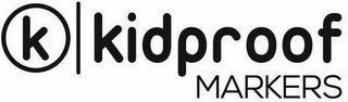 K KIDPROOF MARKERS logo