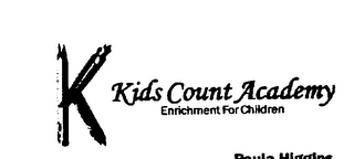 K KIDS COUNT ACADEMY ENRICHMENT FOR CHILDREN logo