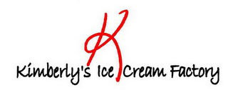 K KIMBERLY'S ICE CREAM FACTORY logo