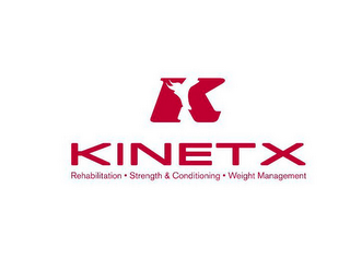 K KINETX REHABILITATION STRENGTH & CONDITIONING WEIGHT MANAGEMENT logo