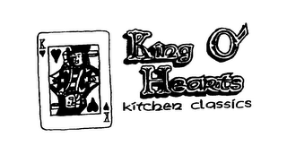 K KING O HEARTS KITCHEN CLASSICS logo