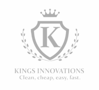 K KINGS INNOVATIONS CLEAN, CHEAP, EASY, FAST. logo