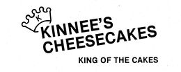 K KINNEE'S CHEESECAKES KING OF THE CAKES logo