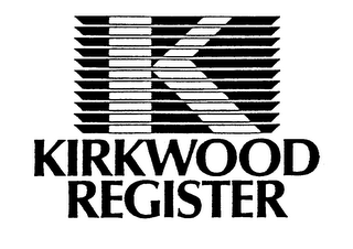 K KIRKWOOD REGISTER logo
