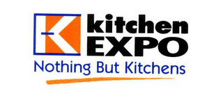 K KITCHEN EXPO NOTHING BUT KITCHENS logo