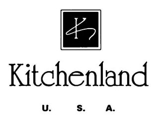 K KITCHENLAND U.S.A. logo