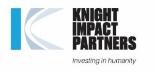 K KNIGHT IMPACT PARTNERS INVESTING IN HUMANITY logo