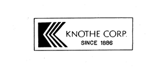 K KNOTHE CORP. SINCE 1886 logo