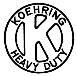 K KOEHRING HEAVY DUTY logo
