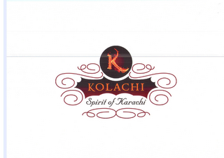 K KOLACHI SPIRIT OF KARACHI logo