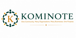 K KOMINOTE ONE COMMUNITY. MANY ORGANIZATIONS. MANY BUSINESSES. ONE PURPOSE. logo
