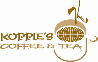 K KOPPIE'S COFFEE & TEA logo