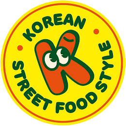 K KOREAN STREET FOOD STYLE logo