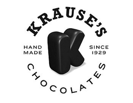 K KRAUSE'S CHOCOLATES HAND MADE SINCE 1929 logo