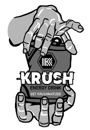 K KRUSH ENERGY DRINK GET KRUSHMATIZED logo