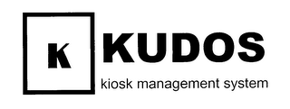 K KUDOS KIOSK MANAGEMNT SYSTEM logo