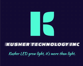 K KUSHER LED GROW LIGHT, IT'S MORE THAN LIGHT. logo