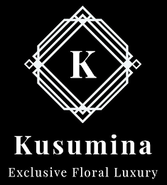 K KUSUMINA EXCLUSIVE FLORAL LUXURY logo
