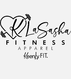 K LASASHA FITNESS APPAREL KEENLY FIT. logo