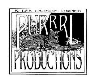 K. LEE CARSON, OWNER PURRRL PRODUCTIONS logo