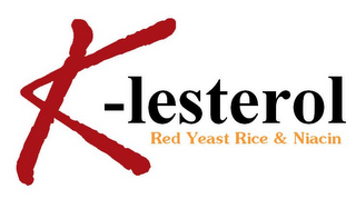 K-LESTEROL RED YEAST RICE & NIACIN logo